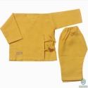 Kimono style baby set in Butterscotch yellow