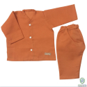 Brown Cotton Baby Set