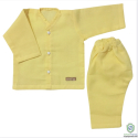 Cotton Baby Set In Light Yellow