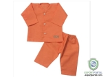 Cotton baby clothing set in Orange