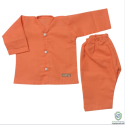 Cotton baby clothing set in Orange