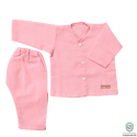 Cotton Baby Set In Baby Pink