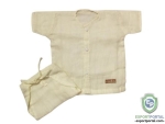 Pure Muslin Off White Baby Nappy Set