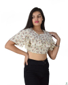 Floral Ruffle Crop Top