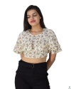 Floral Ruffle Crop Top