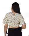 Floral Ruffle Crop Top