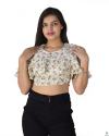 Floral Ruffle Crop Top