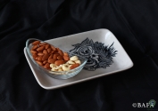 Blue Pottery Serving Tray for Home Decor - Tribal Chief