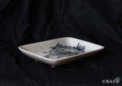 Blue Pottery Serving Tray for Home Decor - Tribal Chief
