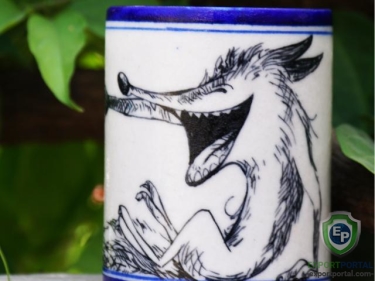 Blue Pottery Oil Diffuser for Home Decor - The Wolf Cave