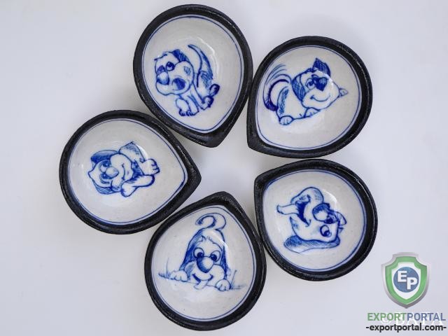 Blue Pottery Diya for Home Decor - Puppy Love