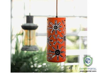Terracotta Ceiling Lamp - Barrel Flashlight
