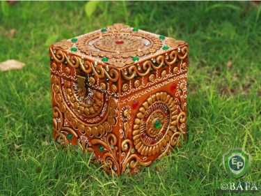 Paper Mache Jewellery Box for Utility and Decor - Noor
