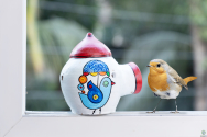 HandPainted BirdFeeder and Home Stay