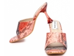 Women Printed Multi Colour Sandal With Heel