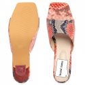 Women Printed Multi Colour Sandal With Heel