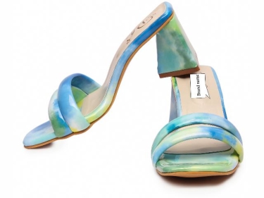 Women Multi Colour Design Sandal With Heel