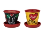 Fresh Valentine Gifts TERRACOTTA Planter/ TableTop