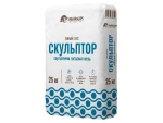 Sculptor. Smart gypsum mix powder for sculpturing and molding