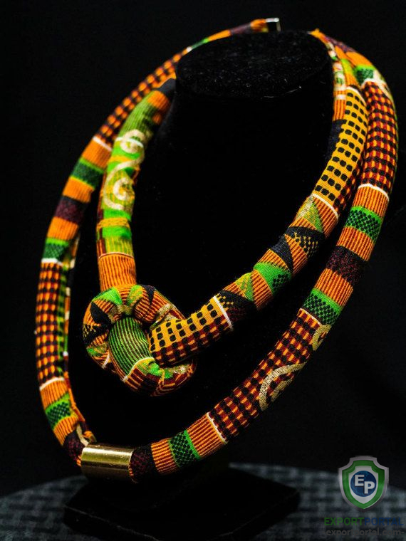 Ahoufe Kente necklace and choker