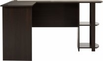 L-Shaped Desk with Bookshelves