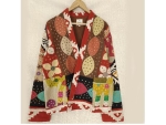 Vintage Cut Work Applique Kantha Hand Stitching Coat Patchwork Jackets