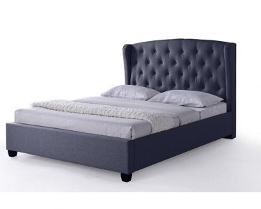HomeTown Willy Engineered Wood Fabric Upholstered King Size Bed