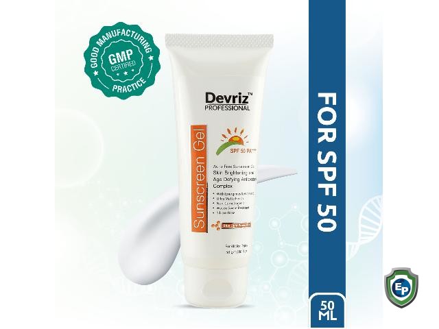 Devriz Professional Sunscreen Gel SPF 50 PA+++