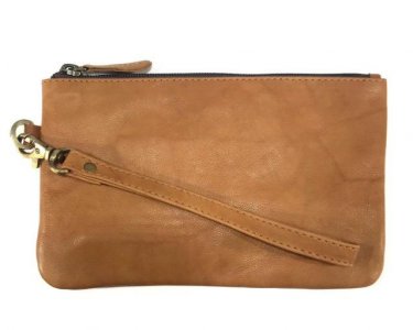Leather Wristlet Bag for Woman