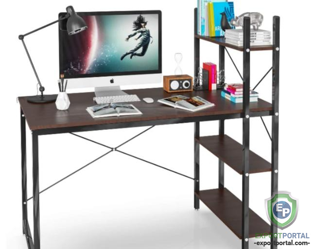 Computer Desk with Shelves