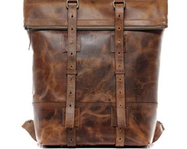 Laptop Leather Backpack Men