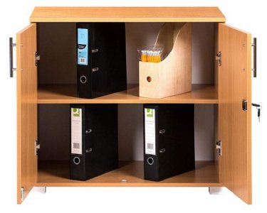 Beech Office Storage Cupboard