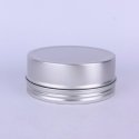 Silver Round Can for Cosmetic Packaging