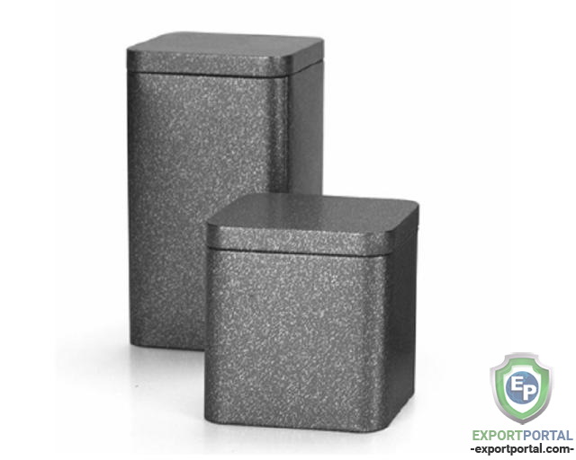 Square Tinplate Coffee Spice Tea Packaging Can