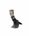 Natural Drinking Horn with Stand Viking Drinking Horn, Medieval Horn