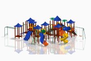 Plastic Wood Ecological Playground - KMP 1101