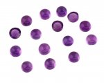 Amethyst 4mm Round Cabochons (Pack of 10)