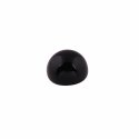 Black Spinel 4x4 Round Cabochons (Pack of 10)