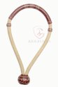 Hand-crafted Horse Bosal Natural and Cherry Red Rawhide