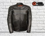 Black High Quality Leather Jacket For Men