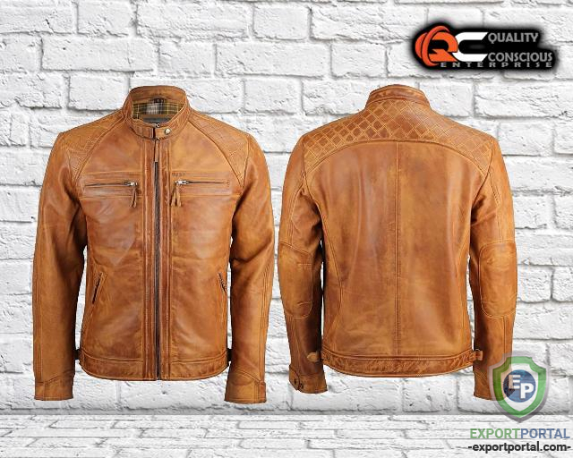 Classic Brown Leather Jacket