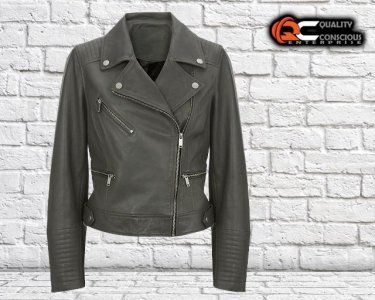 Fashion Leather Jacket Ladies