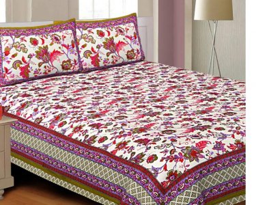 Indian King Size Cotton Bedsheets