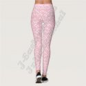 Women Pink All over Digital Sublimation Printed Leggings