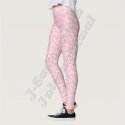 Women Pink All over Digital Sublimation Printed Leggings