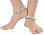 Silver Plated White Metal Anklets
