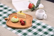 Bamboo apple shaped food plate