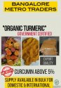 Organic turmeric powder