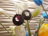 Women's Handcrafted Coconut Shell Earrings Set