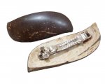Eco Friendly Organic Cocowood Designer Brown Hair Clip